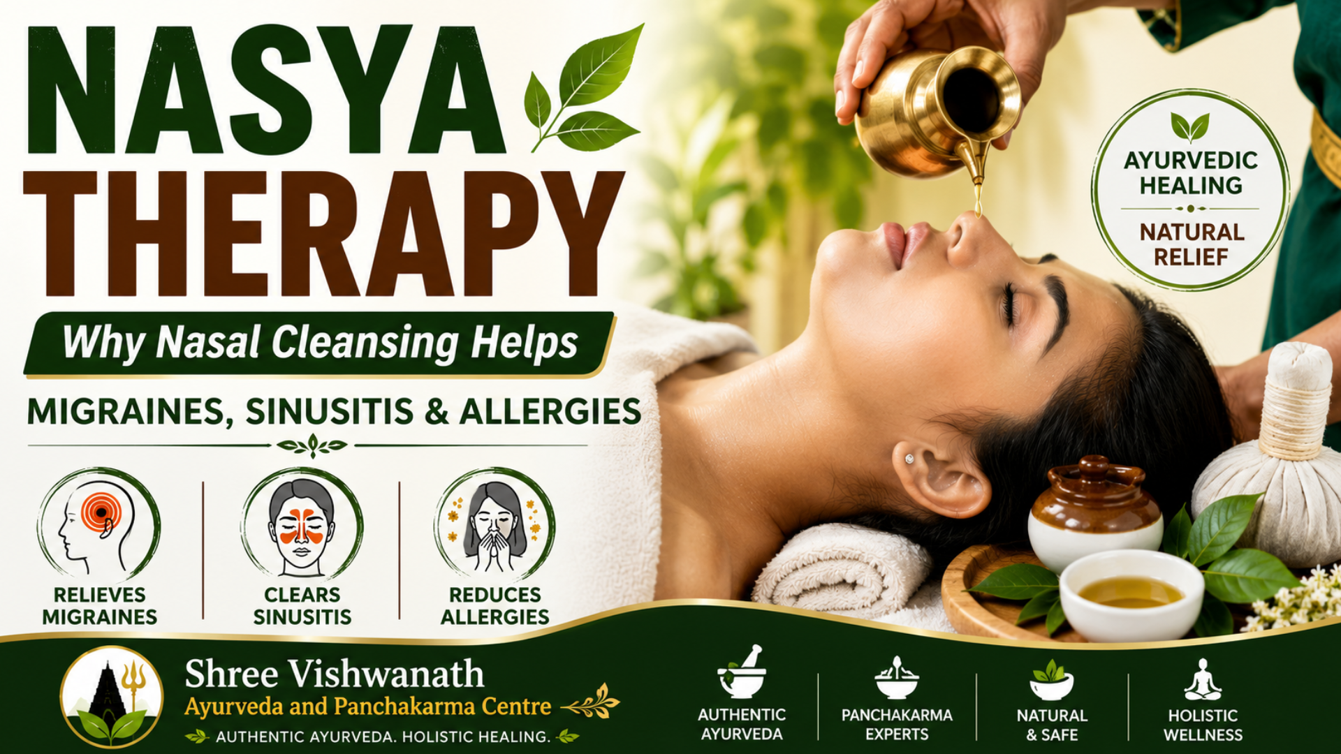 Nasya Therapy: Why Nasal Cleansing Helps Migraines, Sinusitis & Allergies